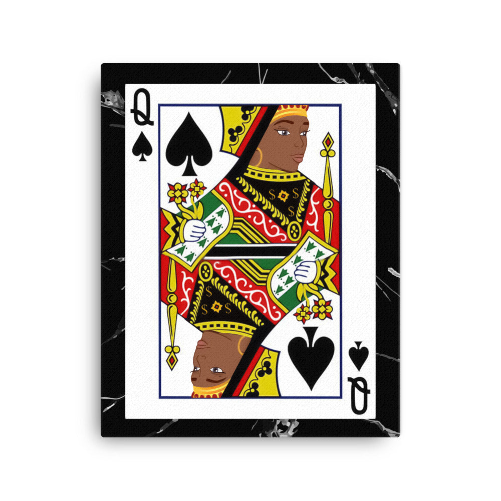 PULL YOUR QUEEN CARD - CANVAS PRINT – Pretty Cool Deals